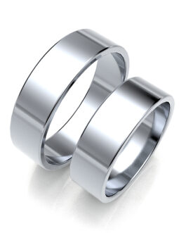 Obrączki złote płaskie 6mm