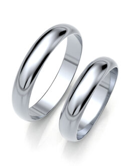 Obrączki złote zaokrąglone 4mm