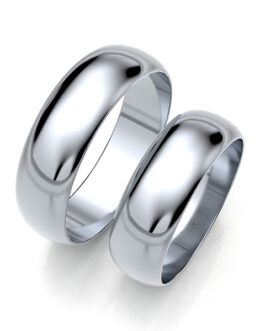 Obrączki złote zaokrąglone 6mm
